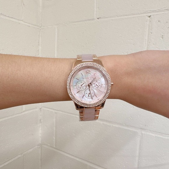 Michael Kors MK6928 Tibby Multifunction Multicolor-Tone Stainless Steel Watch - Picture 8 of 11